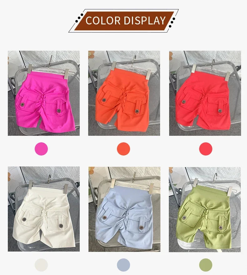 Women's High Waist Yoga Shorts - Butt Lift Fitness Gym Running Sportswear