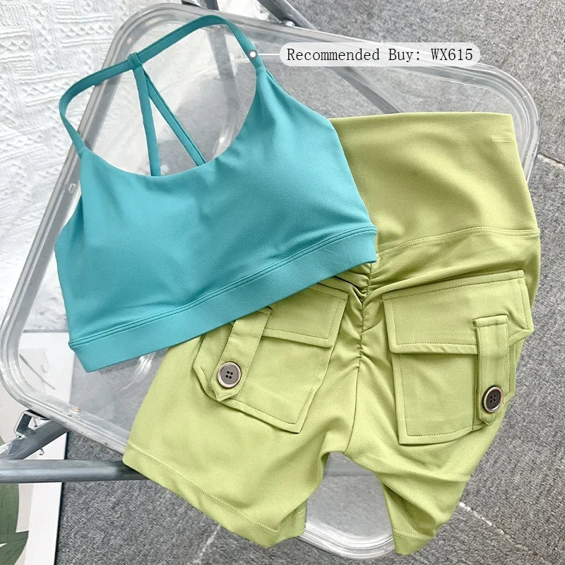 Women's High Waist Yoga Shorts - Butt Lift Fitness Gym Running Sportswear