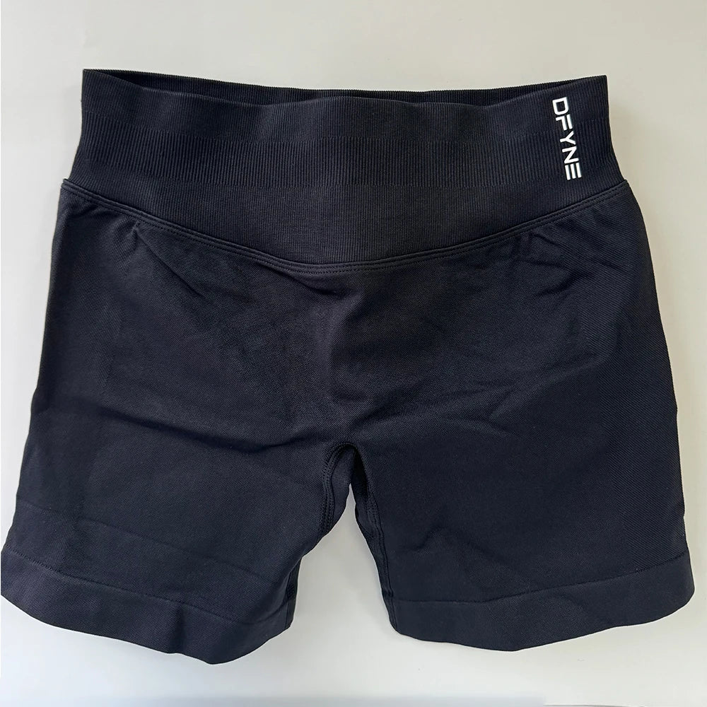 Dfyne Impact Scrunch Bum Shorts - Low Waist, Seamless, 2025 Fitness Essential