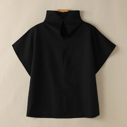 ZANZEA Turtleneck Blouse - 2025 Cap Sleeve Streetwear, Casual Chic
