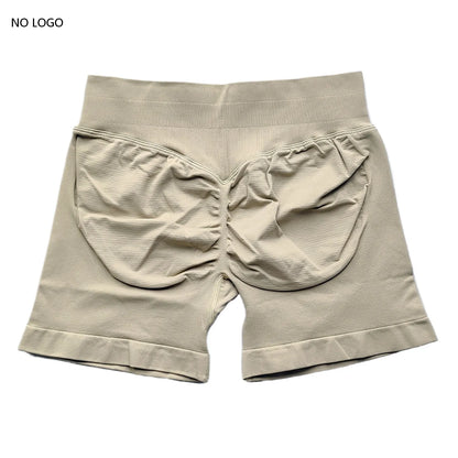 Seamless Scrunch Gym Shorts - Low Waist, High Stretch Performance