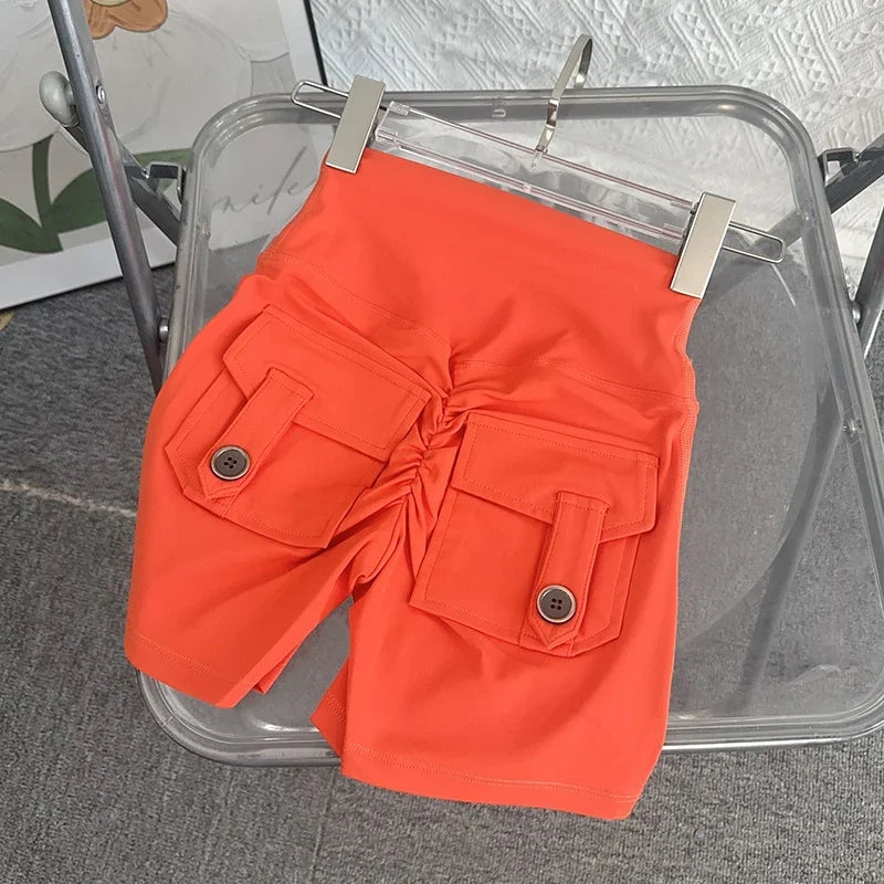 Women's High Waist Yoga Shorts - Butt Lift Fitness Gym Running Sportswear