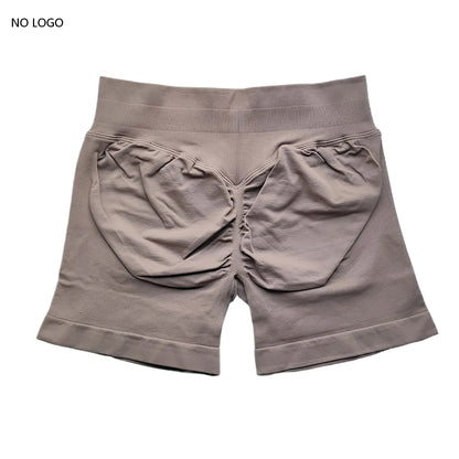 Seamless Scrunch Gym Shorts - Low Waist, High Stretch Performance