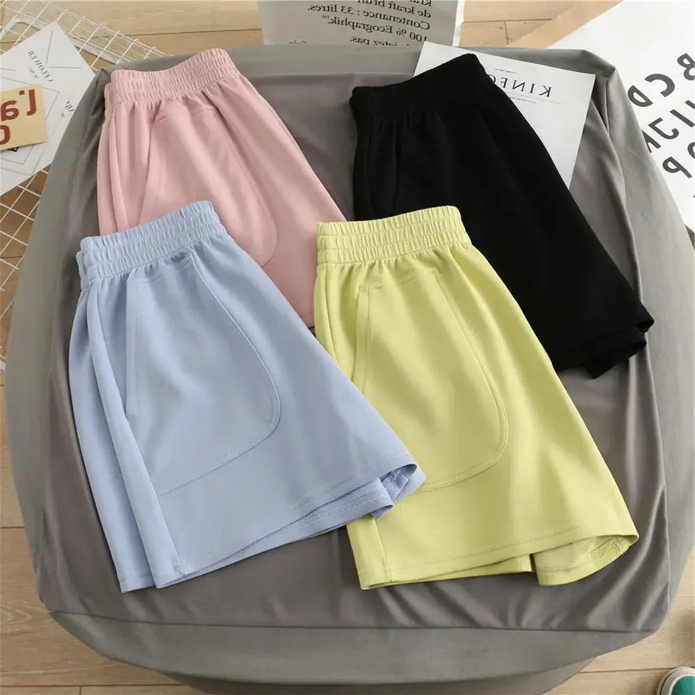 2024 High Waist Casual Shorts - Perfect for Sports & Homewear
