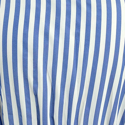 Mia Muse French Striped A-Line Midi Dress - Short Sleeve & Comfortable
