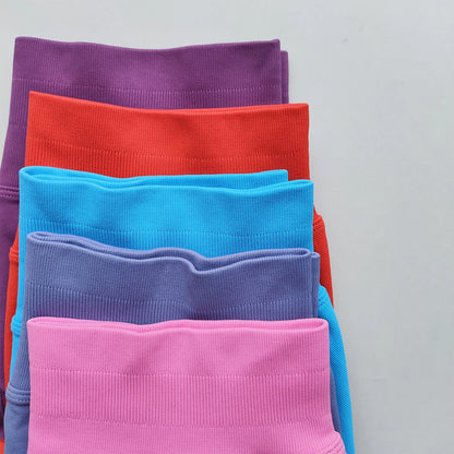Seamless Scrunch Gym Shorts - Low Waist, High Stretch Performance