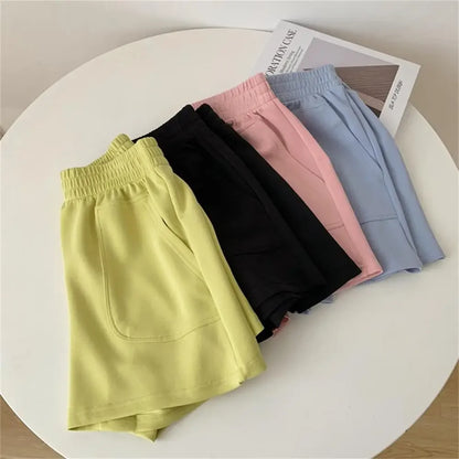 2024 High Waist Casual Shorts - Perfect for Sports & Homewear