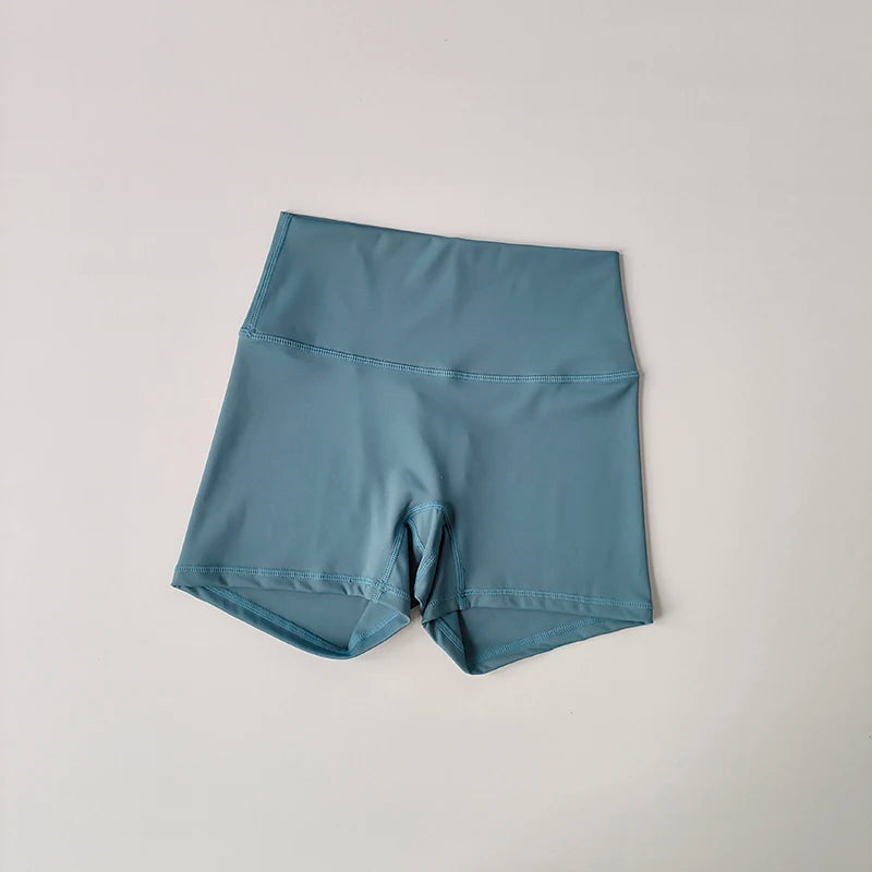 High Waist Elastic Yoga Shorts - Tight Fit, Hip Lifting, Running Pants
