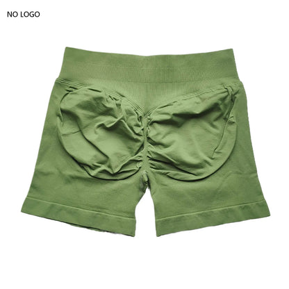 Seamless Scrunch Gym Shorts - Low Waist, High Stretch Performance