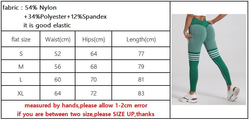 Women's Butt Lifting Gym Leggings - V Back Athletic Scrunch Design, S-XL Sports Tights