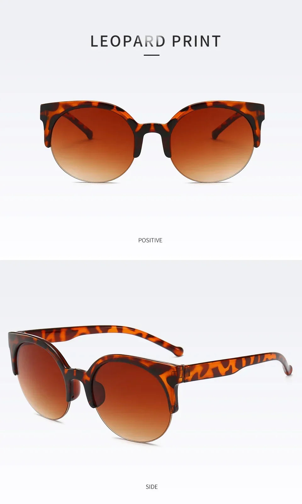2024 Vintage Cat Eye Sunglasses: Retro Half Frame, Women's Anti-UV Glasses for Travel & Parties