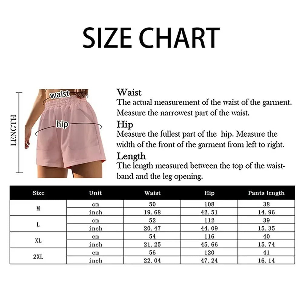 2024 High Waist Casual Shorts - Perfect for Sports & Homewear